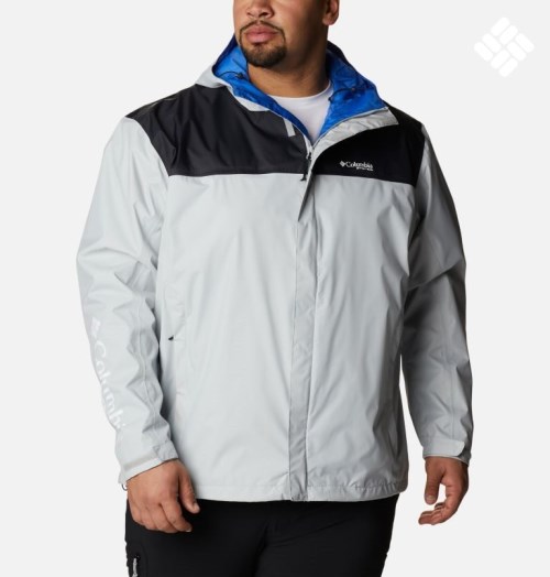 Men's Columbia PFG Storm Jackets Light Grey | Plus Size CA-P36A0